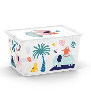 Uzglabāšanas kaste ar vāku Kis C Box Style, 50 l, daudzkrāsaina, 55 x 38.5 x 30.5 cm
