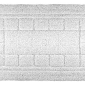 Vannas istabas paklājs Saniplast Sibylle 324143, balta krās., 90 cm x 55 cm