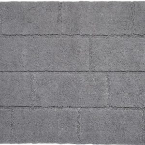 Vannas istabas paklājs Saniplast Wall Perla, pelēka krās., 100 cm x 55 cm
