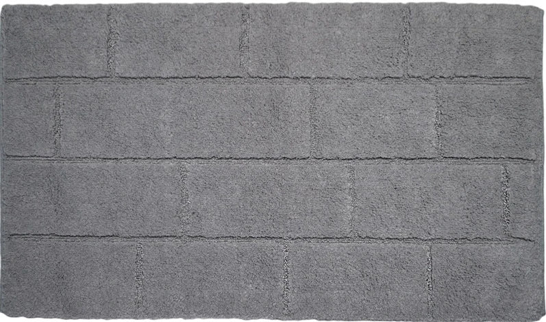 Vannas istabas paklājs Saniplast Wall Perla, pelēka krās., 100 cm x 55 cm