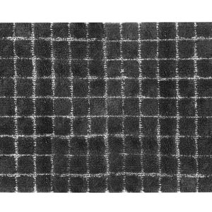 Vannas istabas paklājs Saniplast Plaza Piombo, antracīta/pelēka, 110 cm x 60 cm