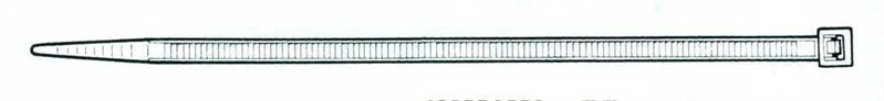Stiprināšanas siksna Elematic, poliamīds, balta krās., 135 mm x 2.5 mm