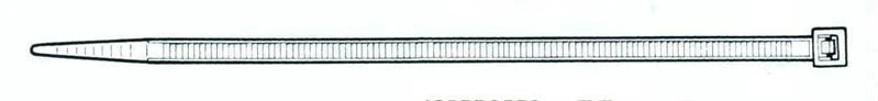 Stiprināšanas siksna Elematic, poliamīds, melna krās., 160 mm x 2.6 mm