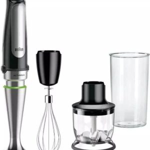 Rokas blenderis Braun MQ7025, melna/nerūsējošā tērauda