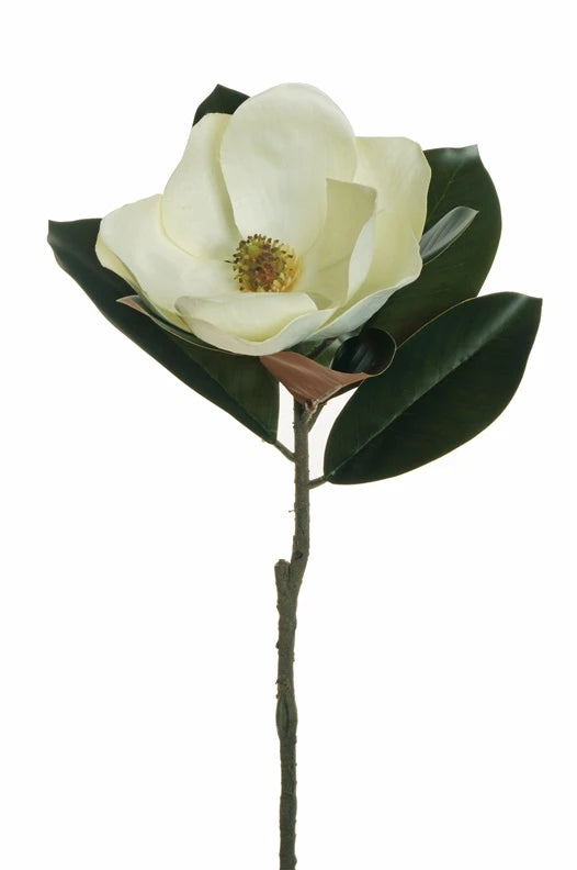 Mākslīgie ziedi. magnolija. balta krās.. 71 cm