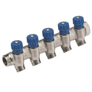 Kolektors Carlo Poletti C32B34, regulējams, 1/2", 3/4", 5 gredzeni