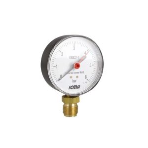 Manometrs ICMA 91255AD10, 80 mm, 1/2 collas – Ārējā vītne, 10 Bar