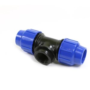 T-veida caurule Perla 0808503200CP, 3/4 collas – Iekšējā vītne, DIA32 mm, 90 °, 16 Bar