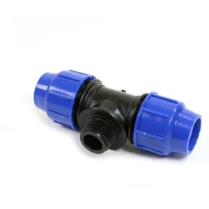 T-veida caurule Perla 0809002500CP, 3/4 collas – Ārējā vītne, DIA25 mm, 90 °, 16 Bar