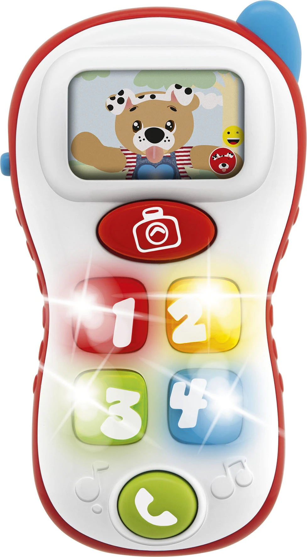 CHICCO mazuļu telefons ,latviešu/angļu valodā,