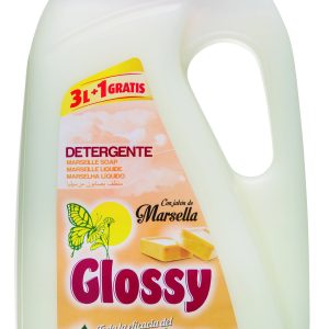 Glossy šķidrais veļas mazgāsanas līdzeklis ar marseļas ziepēm 4L