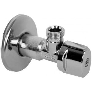 Ventilis Arco A-80, stūra, ūdensvadam, 3/8 collas – ārējā vītne, 1/2 collas – ārējā vītne
