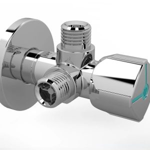 Ventilis Arco A-80 Twin, stūra, ūdensvadam, 1/2 collas – ārējā vītne