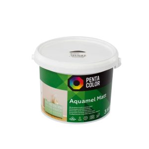 Emaljas krāsa, daudzveidīgs Pentacolor Aquamel, matēts, 3 kg, tumša palisandra krās.