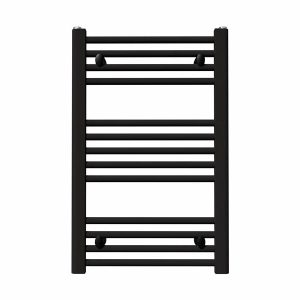 Ūdens dvieļu žāvētājs Koralux Linear Classic, melna, 50 cm x 70 cm, 280 W