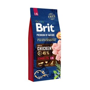 Sausā suņu barība Brit Premium By Nature Senior Chicken, 15 kg