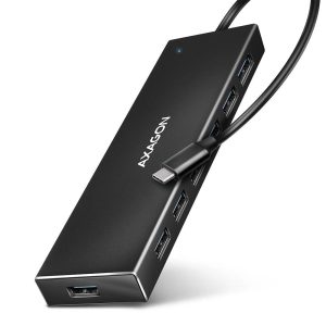 I/O HUB USB-C 7PORT FLAT/0.3M HUE-F7C AXAGON