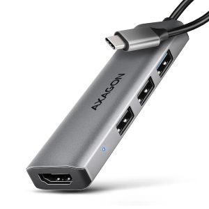 I/O HUB USB-C 4IN1/0.15M HMC-H3A AXAGON