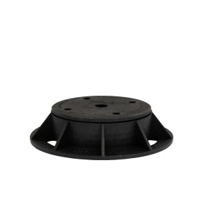 Regulējams pjedestāls ieklāšanas dēļiem Eco E0, 35 - 50 mm, polipropilēns ,pp,, 15.4 cm x 15.4 cm, melna krās., 4 gab.