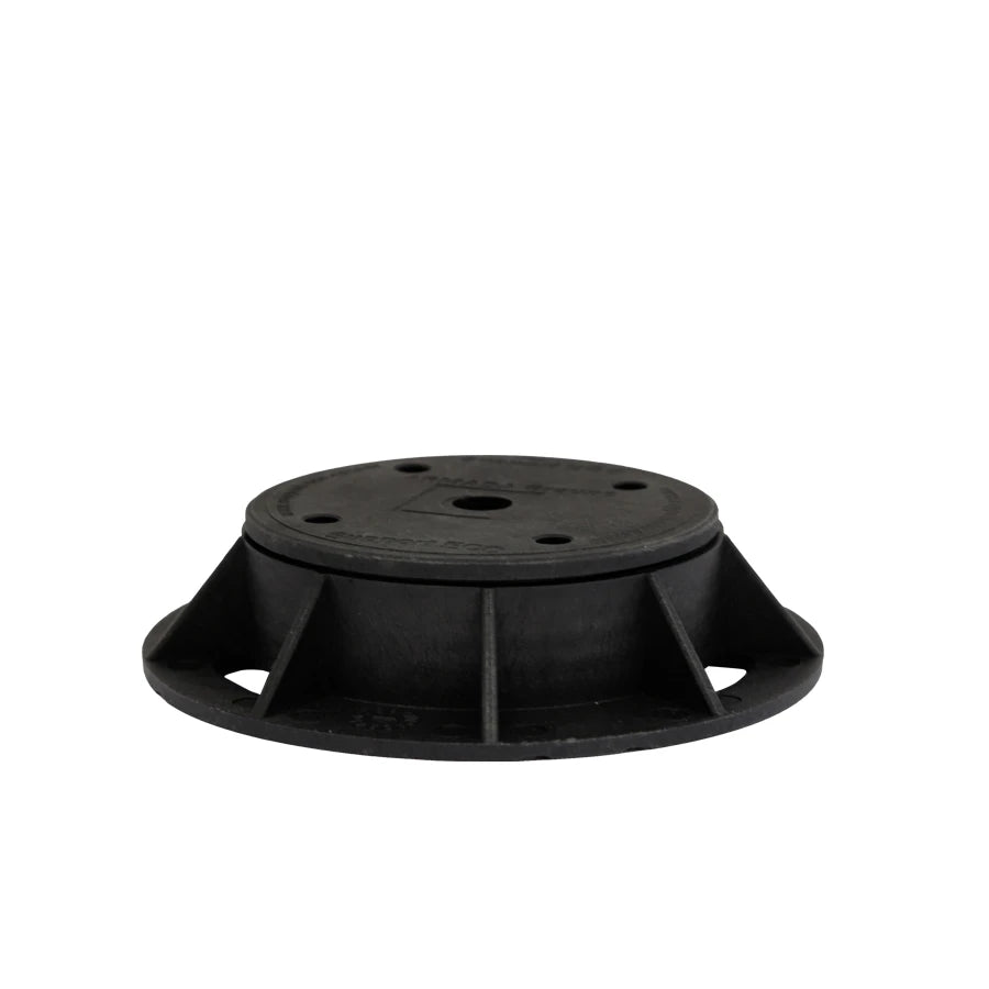Regulējams pjedestāls ieklāšanas dēļiem Eco E0, 35 - 50 mm, polipropilēns ,pp,, 15.4 cm x 15.4 cm, melna krās., 4 gab.