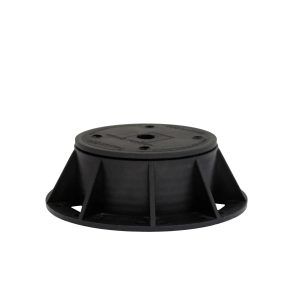 Regulējams pjedestāls ieklāšanas dēļiem Eco E1, 50 - 75 mm, polipropilēns ,pp,, 15.4 cm x 15.4 cm, melna krās., 3 gab.