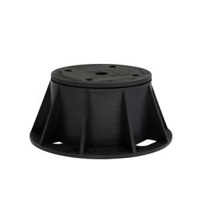 Regulējams pjedestāls ieklāšanas dēļiem Eco E2, 75 - 110 mm, polipropilēns ,pp,, 15.4 cm x 15.4 cm, melna krās., 2 gab.