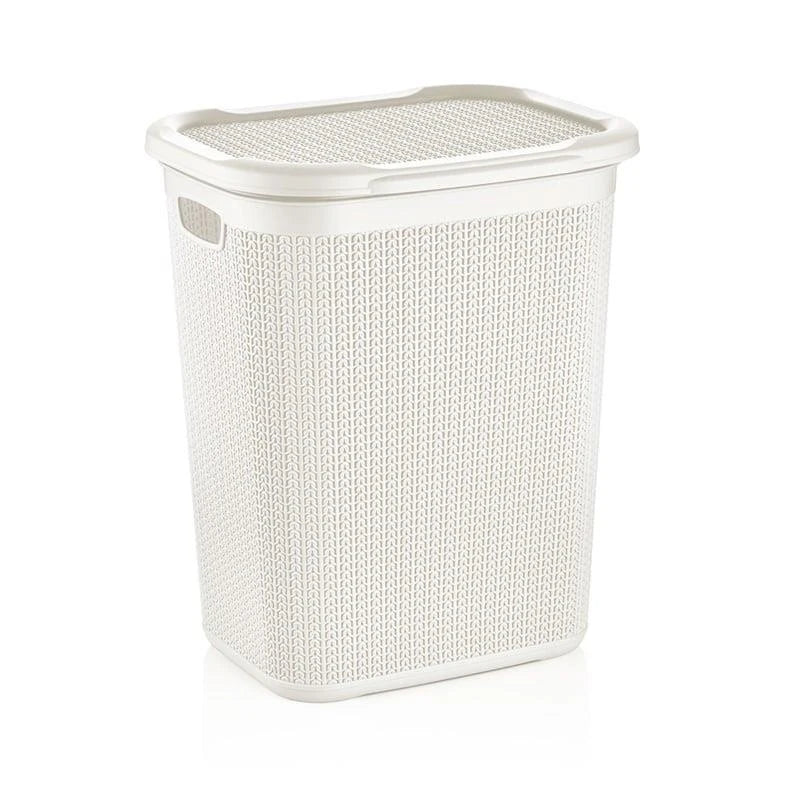 Veļas kaste Knitas M-079, 50 l, balta krās., 43 cm x 34 cm