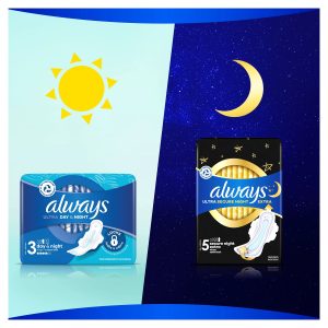Always Ultra Secure Night Extra Size 5 Higiēniskās Paketes Wings, 32 gab
