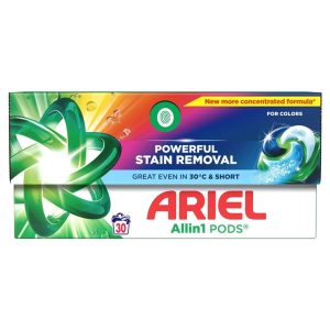 Veļas mazgāšanas kapsulas Ariel Color. 30 gab.