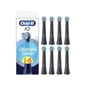 CBF 8 Oral-B UltimateClean Black Zobu Birstes Uzgaļi, 8 Gab