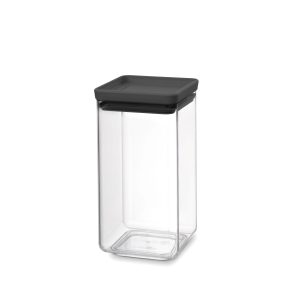 Lielapjoma produktu konteiners Brabantia 122385, 1.6 l, caurspīdīga krās./pelēka krās.