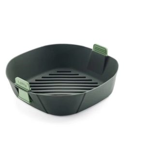Silikona ieliktnis aerogrilam Lékué XL, tumši zaļa, 25.3 cm x 25.3 cm
