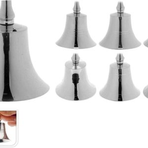 Ziemassvētku dekors Bell A98022220. 11 cm. sudraba krās.