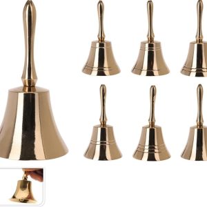 Ziemassvētku dekors Bell A98021220. 11 cm. zelta krās.