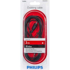 Vads Philips SWA2533W 3.5mm Vīrietis, 3.5mm Vīrietis, 3 m, melna krās.