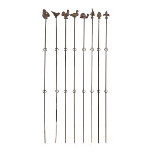 Auga atbalsts Esschert Design PY25, 6.2 cm x 2.8 cm, 131 cm, metāls, brūna krās.