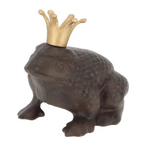 Dārza apdare "Varde" TT04, 20.3 cm x 17.6 cm x 19.7 cm, brūna/zelta