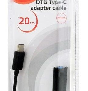 Kabelis GEMBIRD USB Type C M. USB Type A M. 0.2m. melns