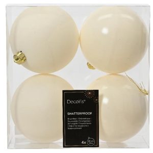 Eglītes rotājums. balta. 10 cm. plastmasa. 4 gab.