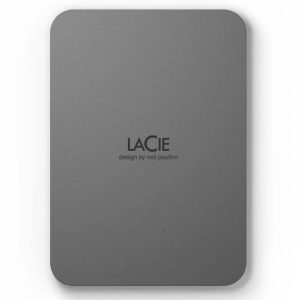 External HDD-LACIE-Mobile Drive Secure-STLR4000400-4TB-USB-C-USB 3.2-Colour Space Gray-STLR4000400