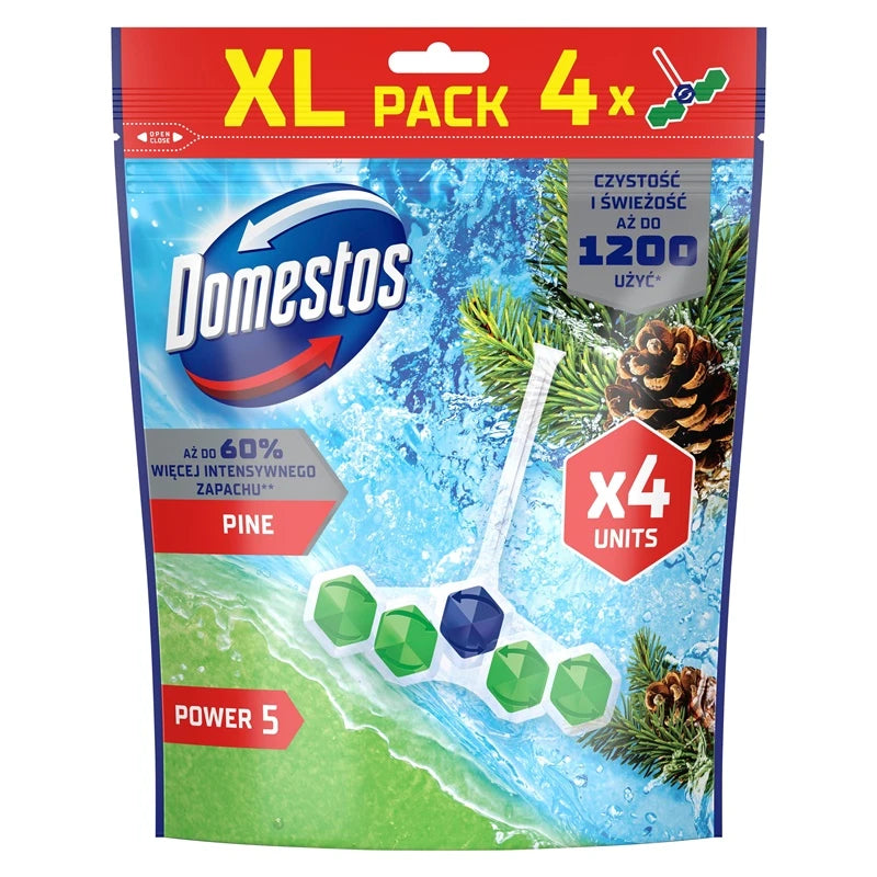 TUALETES TĪRĪTĀJS DOMESTOS PINE 4X55G
