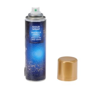 Logu dekorēšanas aerosols. 18 cm. 0.150 l. zelta krās.