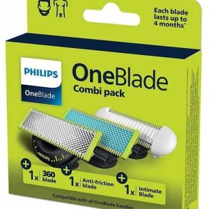 360° nomaināms asmens Philips OneBlade QP936/50. 3 gab.