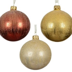 Eglītes rotājums Decoris Enamel. stikls. 8 cm