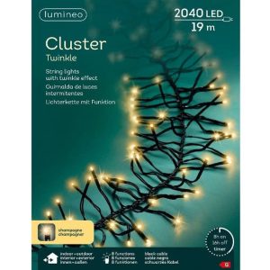 Spuldzīšu virtenes Cluster Soft White 494957. 19 m