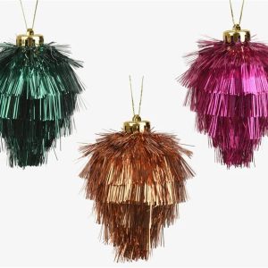 Eglītes rotājums Decoris Tinsel. 12 cm