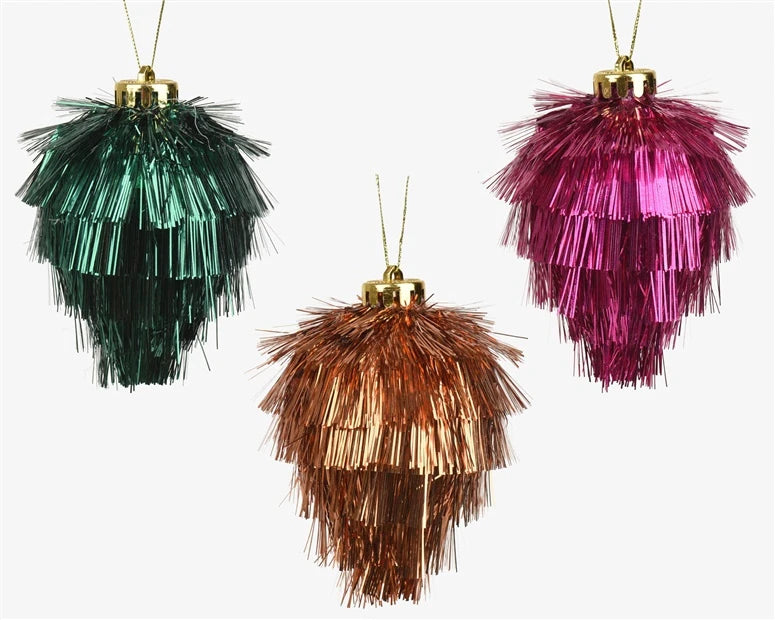 Eglītes rotājums Decoris Tinsel. 12 cm