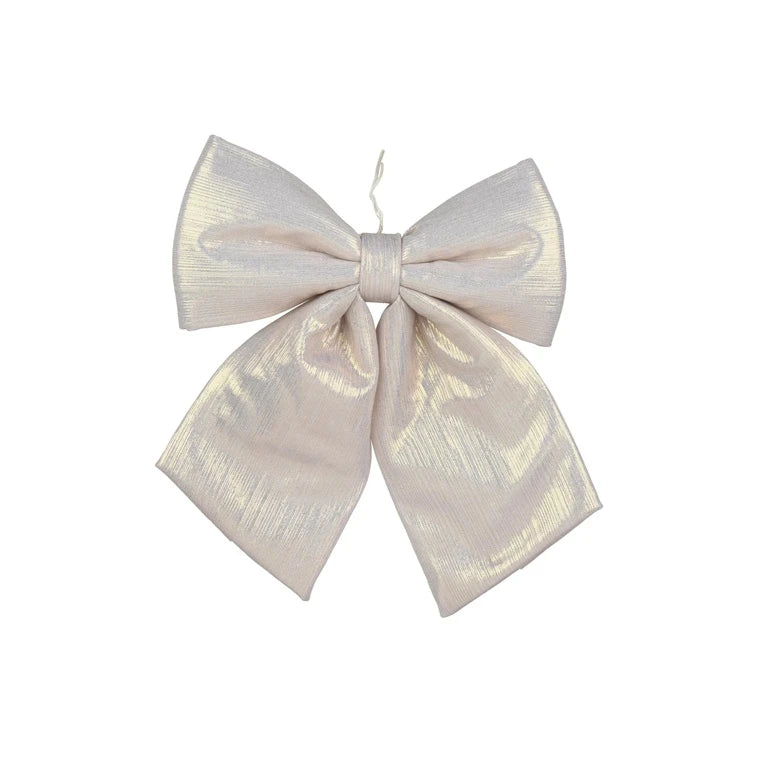 Eglītes rotājums Decoris Bow. balta. poliesters