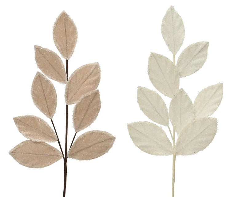 Mākslīgais zars Decoris Velvet Glitter. brūna