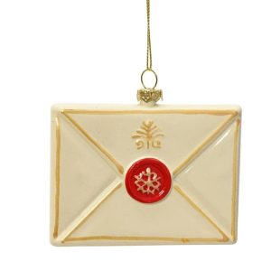Eglītes rotājums Decoris Letter. dzeltena. polistirols